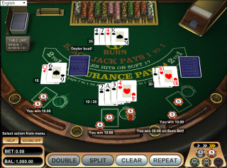 21 degantis Blackjack (21 Burn Blackjack online)
