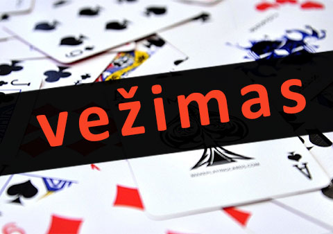 Kortų žaidimas VEŽIMAS Taisyklės